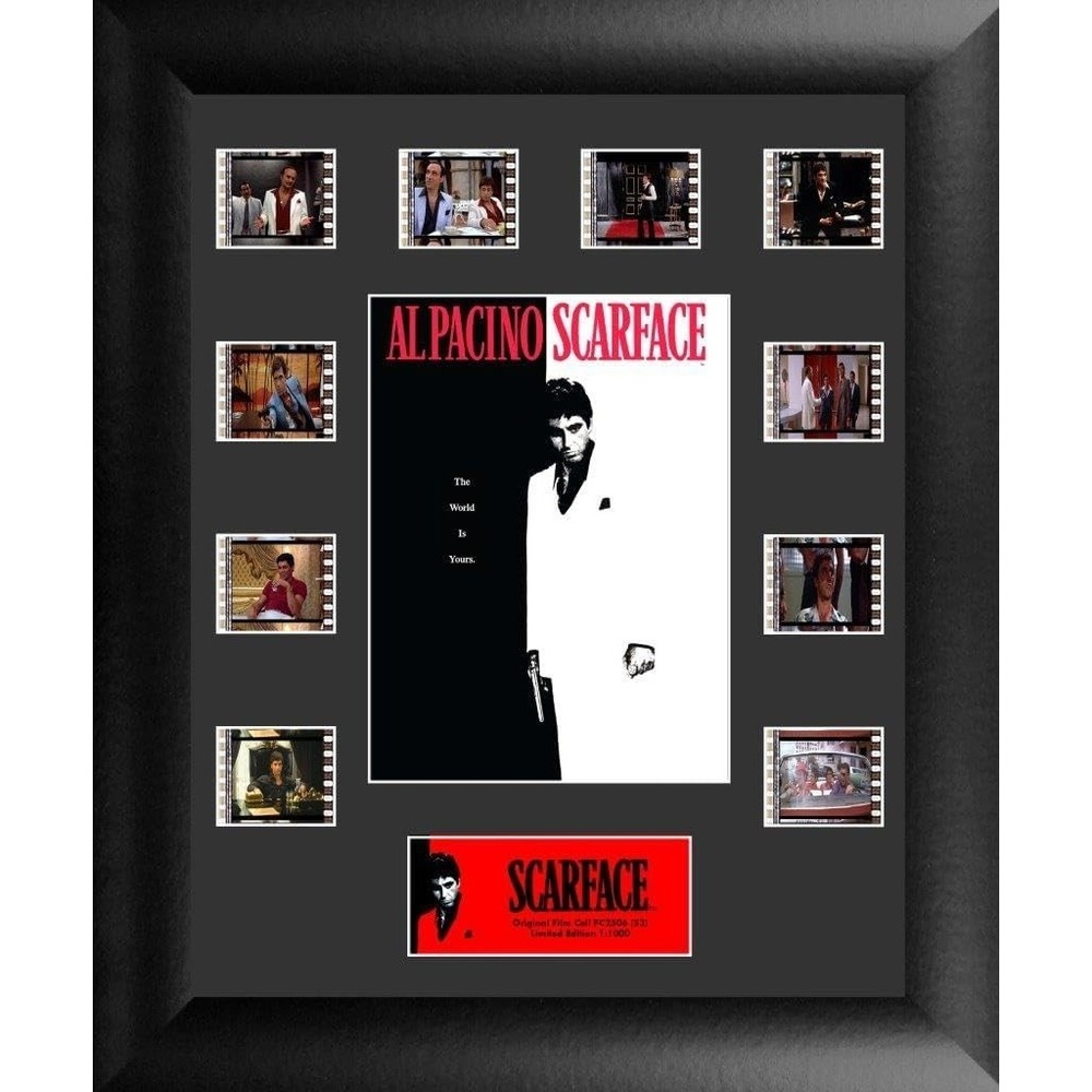 FILMCELLS Scarface (S3) 11" x 13" Mini Montage Presentation Ten (10) 35 mm Film